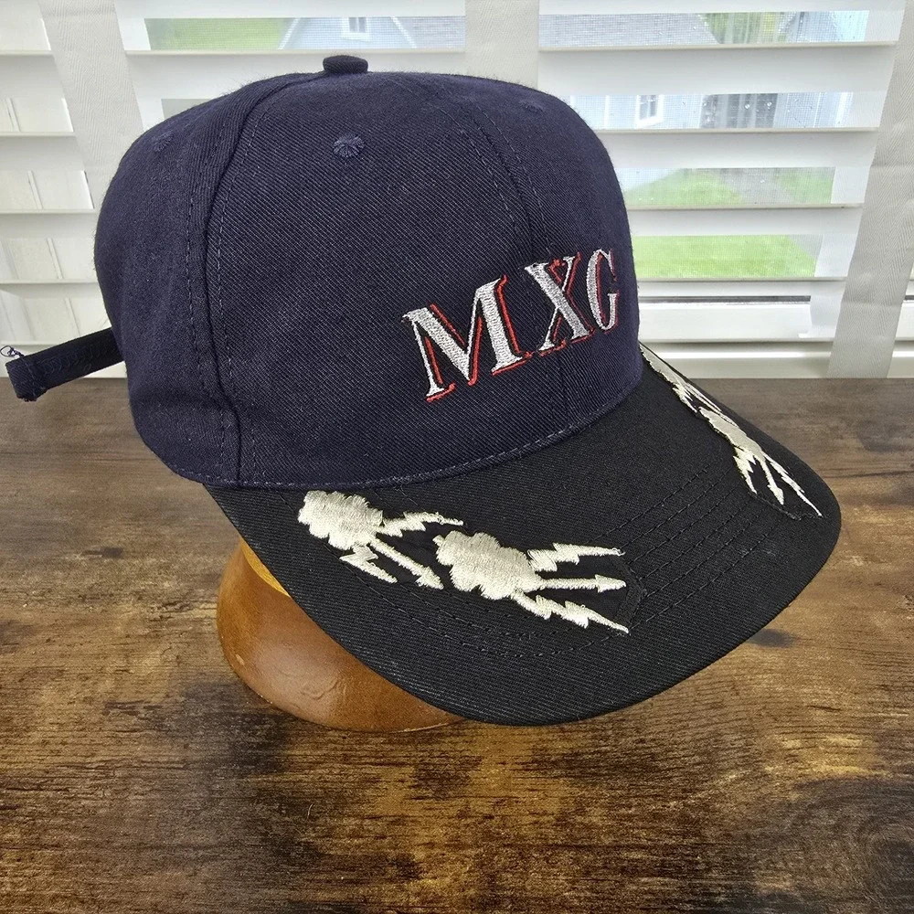 Vintage MXG Air Force Maintenance Group Hat USA Made MDI Wearables Lightning Cap